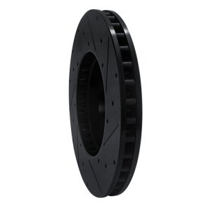 Mercedes-Benz C300 Brake Rotor (1) - Front Left - R1 Concepts - Drilled & Slotted - Black - `15-`23 Mercedes-Benz C300 Brake Rotor (1) - Front Left - R1 Concepts - Drilled & Slotted - Black - `15-`23
